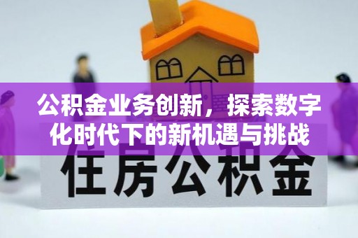顺义公积金业务创新，探索数字化时代下的新机遇与挑战
