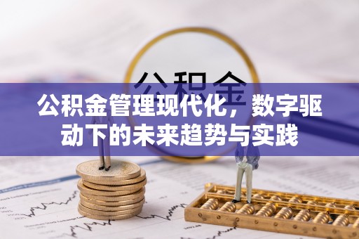 顺义公积金管理现代化，数字驱动下的未来趋势与实践