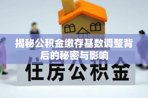 顺义揭秘公积金缴存基数调整背后的秘密与影响