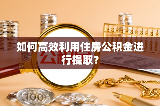 顺义如何高效利用住房公积金进行提取？