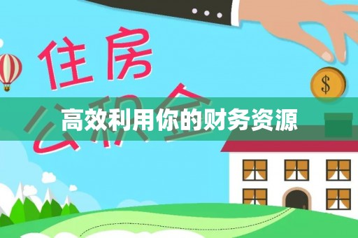 顺义高效利用你的财务资源